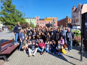 Young participants during the 2023 trinational exchange in Morocco