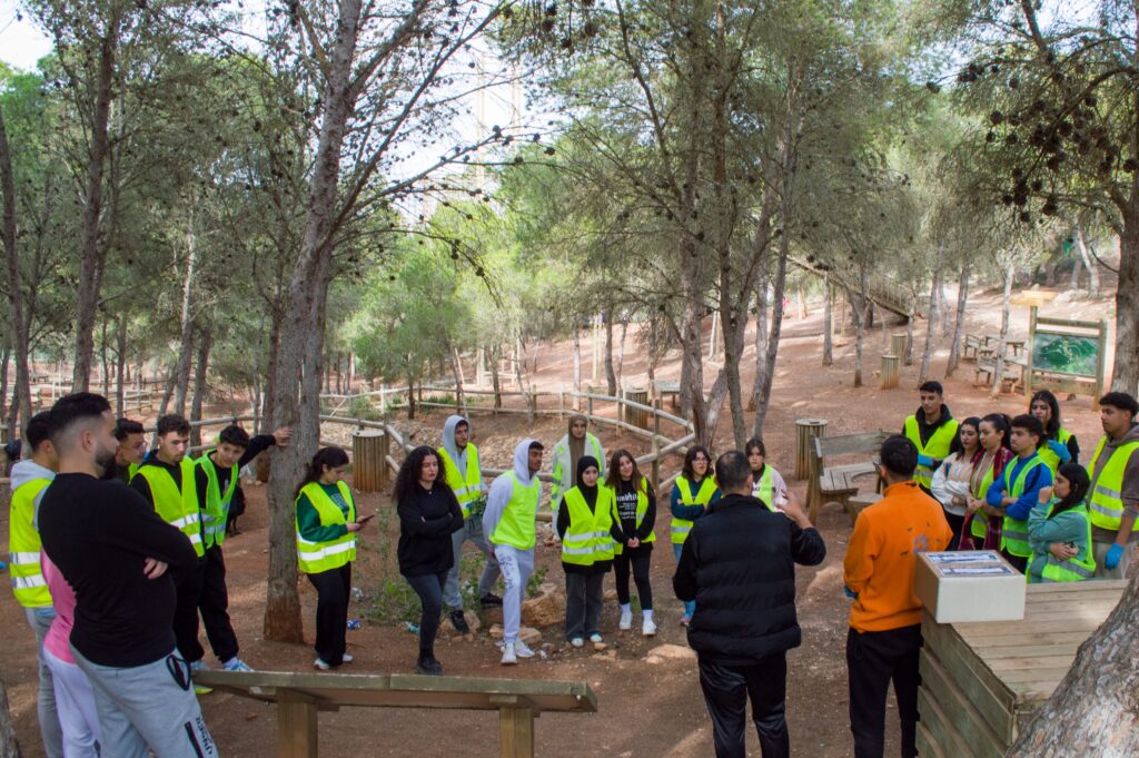 GOMO participants during an environmental activity in Boujibar Forest